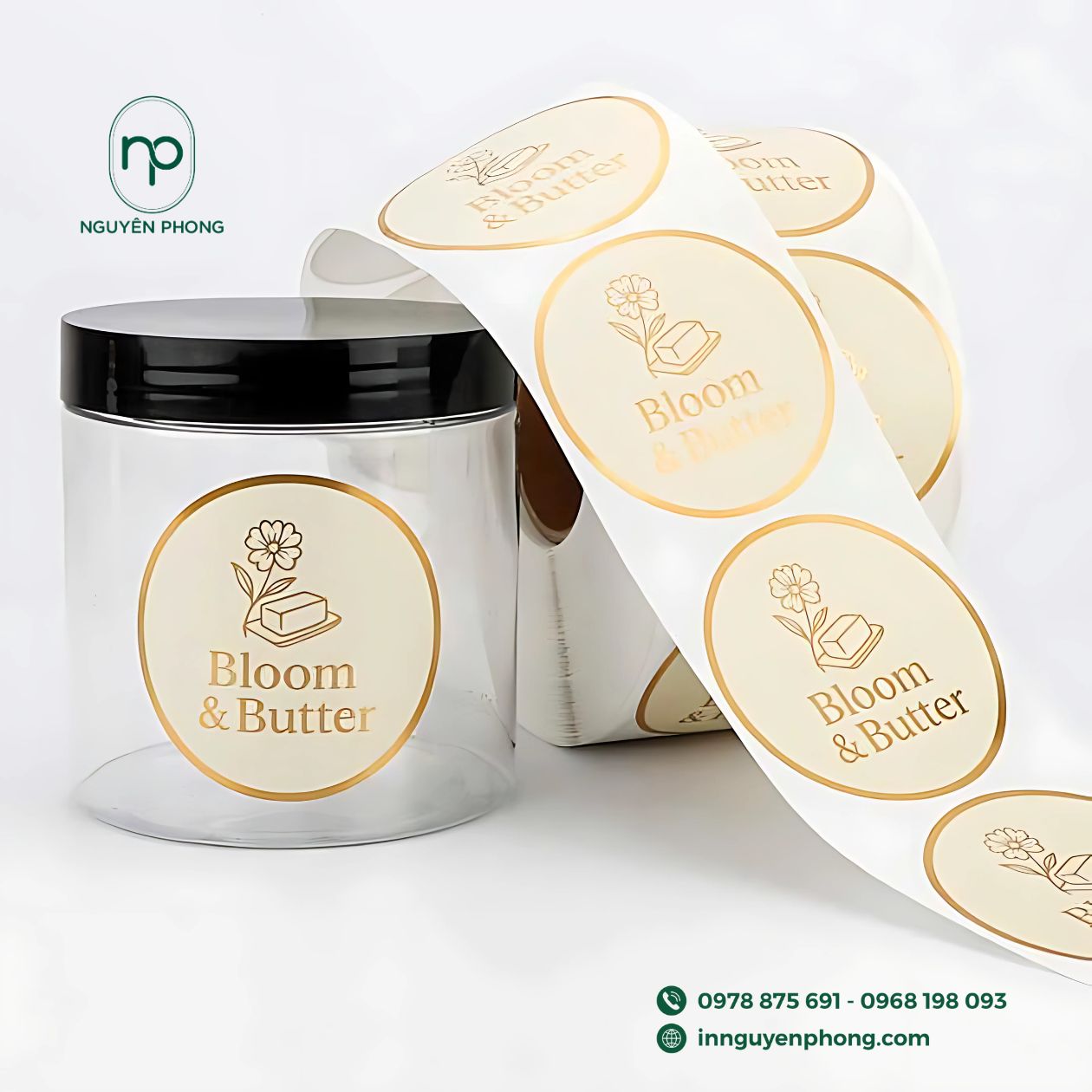 Mẫu tem decal nhựa 
